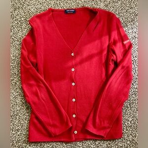 New Listing-Saint James red cardigan